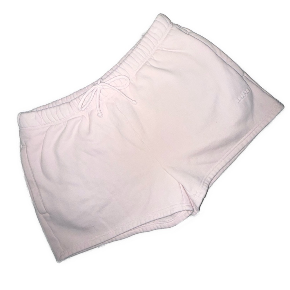 SKIMS Cherry Blossom Cotton Shorts Size Large stretchy pink Barbie - Picture 2 of 7